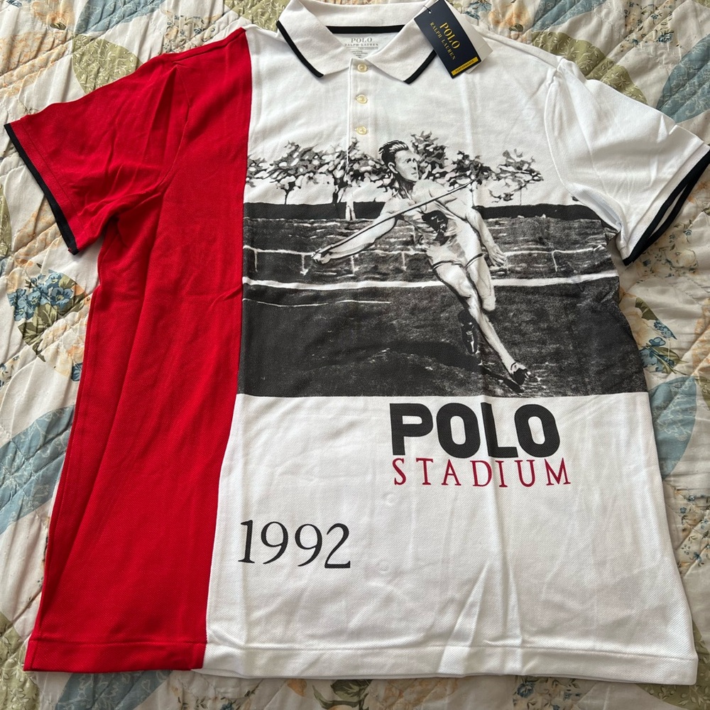 Polo Ralph Lauren men’s stadium 1992 polo shirt Sz L new 🔥